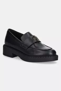 Кожаные мокасины New Legacy Loafer Furla, черный