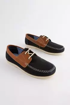 Кожаные мокасины Next, синий