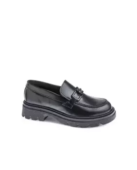 Кожаные мокасины Paola для девочек Pablosky, черный