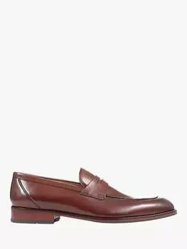 Кожаные мокасины russell penny loafers Jones Bootmaker, цвет Chestnut