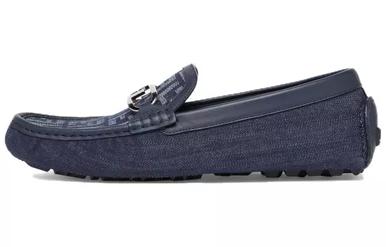 Кожаные мокасины с логотипом Fendi