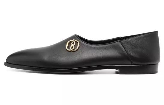 Кожаные мокасины с острым носком Bally