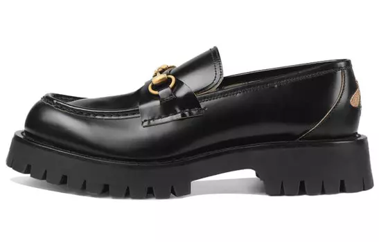 Кожаные мокасины с отделкой Horsebit Gucci