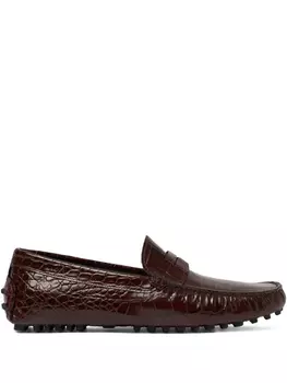 Кожаные мокасины Scarosso, коричневый