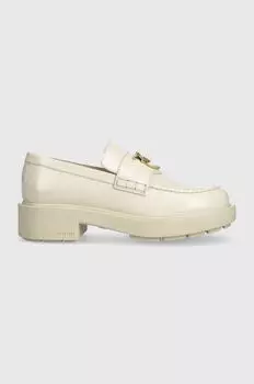 Кожаные мокасины SD0001 P006 Z13 Pinko, бежевый