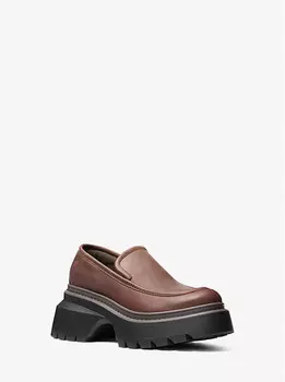 Кожаные мокасины Shiloh Michael Kors, коричневый