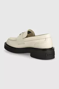 Кожаные мокасины TJW FLAT LOAFER Tommy Jeans, бежевый