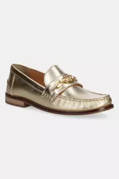 Кожаные мокасины Twinset, золотой