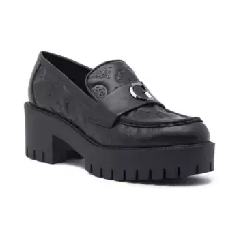 Кожаные мокасины WANYN Guess, черный