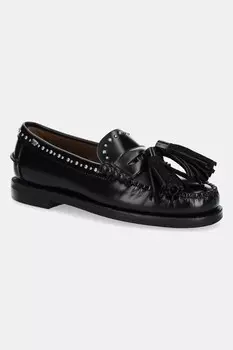 Кожаные мокасины WEEKENDAN Weekend Max Mara, черный