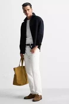 Кожаные мокасины за пенни ZARA, коричневый