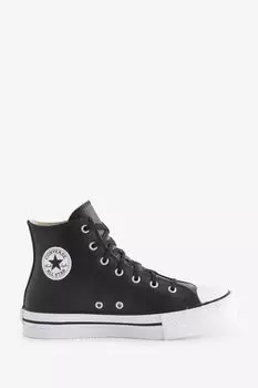 Кожаные молодежные кроссовки Eva Converse, черный