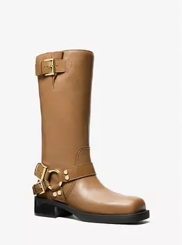 Кожаные мотоботы Crosby Michael Kors, коричневый