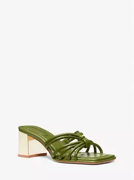 Кожаные мюли Astra Michael Kors, зеленый