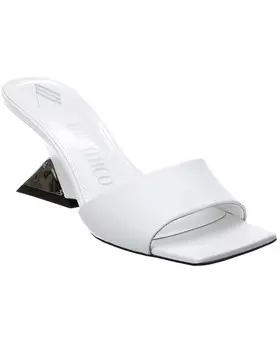 Кожаные мюли Attico Cheope The Attico, белый
