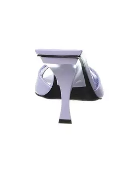 Кожаные мюли Attico Ester The Attico, фиолетовый