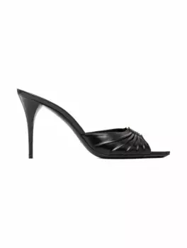 Кожаные мюли Babylone Saint Laurent, черный