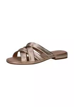 Кожаные мюли Caprice, цвет platin