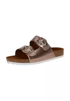 Кожаные мюли Caprice, коричневый