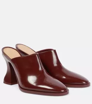 Кожаные мюли Cha-Cha Bottega Veneta, Merlot