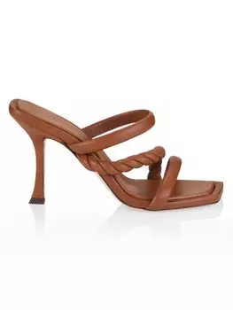 Кожаные мюли Diosa 90 Jimmy Choo, цвет Tan