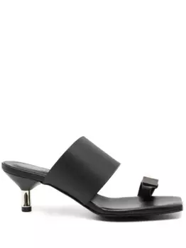 Кожаные мюли Donnar, черный