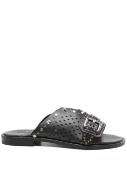 Кожаные мюли Donnar, коричневый