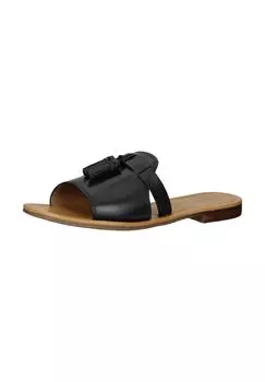 Кожаные мюли GEOX, черный