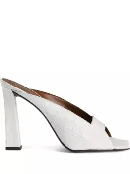 Кожаные мюли Giuseppe Zanotti, белый