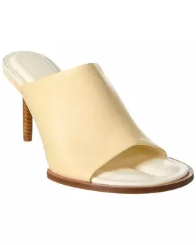 Кожаные мюли Jacquemus Les Mules Rond Carre, цвет Off White