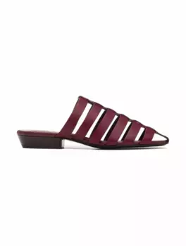 Кожаные мюли Kaede Loro Piana, коричневый