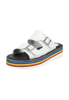 Кожаные мюли KicKers, цвет Wei Kombi