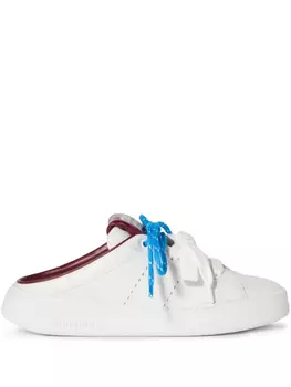 Кожаные мюли-кроссовки Miu Miu, белый