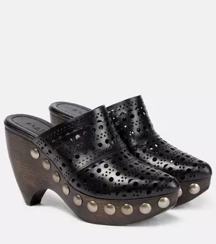 Кожаные мюли Le Sabot Alaa, черный