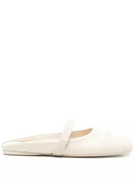 Кожаные мюли Marni, нейтральный