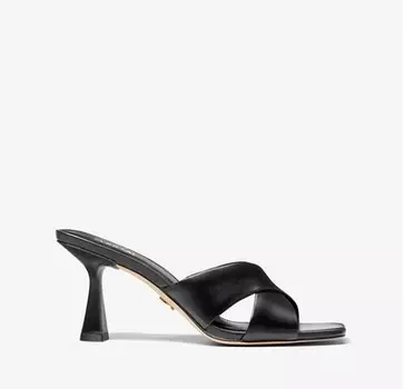 Кожаные мюли Michael Kors Michael Clara, черный