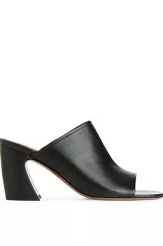 Кожаные мюли на каблуке Arket, черный