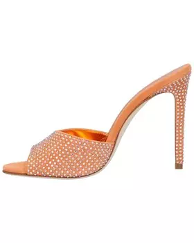 Кожаные мюли на шпильке Paris Texas Holly, оранжевый