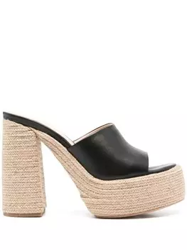 Кожаные мюли Paloma Barcel 125 мм, черный