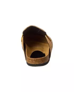 Кожаные мюли с логотипом JW Anderson, коричневый