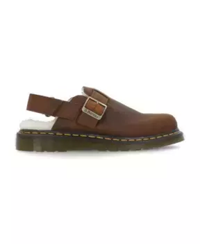 Кожаные мюли с подкладкой из искусственного меха Dr. Martens, коричневый