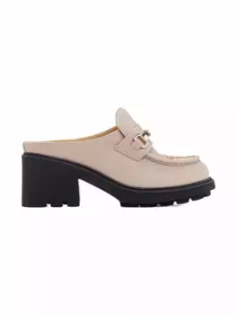 Кожаные мюли с пряжкой Doucal's, бежевый