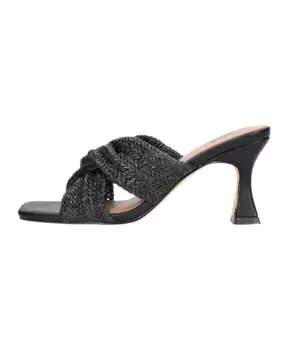 Кожаные мюли S с квадратным носком Bibi Lou, черный