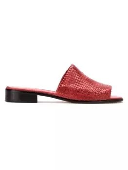 Кожаные мюли Sarah Chofakian, красный