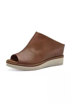 Кожаные мюли Tamaris, цвет Cognac