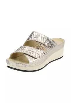 Кожаные мюли Vital, золотой