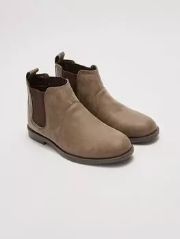 Кожаные мужские ботинки с эластичными боками LCW Steps