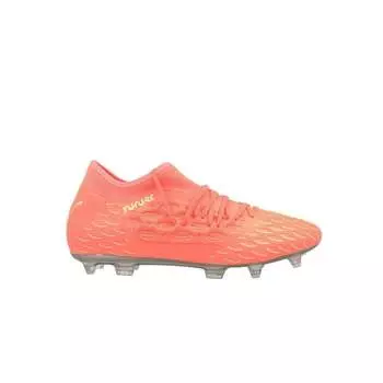 Кожаные мужские футбольные бутсы Future 5 3 netfit osg fg/ag 105936 01 Puma, оранжевый