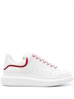 Кожаные на шнуровке Кроссовки Alexander McQueen, белый
