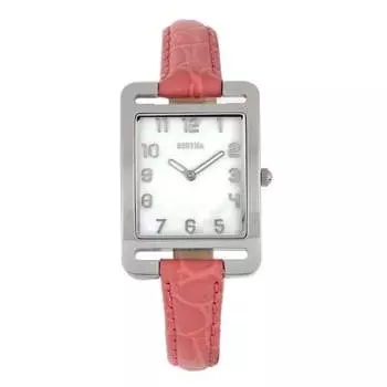 Кожаные наручные часы Marisol со швейцарской шваброй Bertha, красный